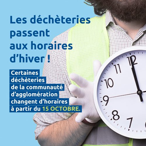 Horaire des déchèteries